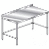 Aero Manufacturing 2TSSX-3696 - 14 Gauge Workbench 304 Stainless Steel - 2-3/4" Backsplash 96 x 36