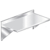Aero Manufacturing 3TWMB-2472 16 Gauge Wall Mount Table 304 Stainless Steel - 4" Backsplash 72 x 24