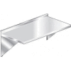 Aero Manufacturing 3TWMS-2448 16 Ga Wall Mount Table 304 Stainless Steel - 2-1/4" Backsplash 48 x 24