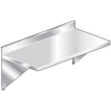 Aero Manufacturing 3TWMV-2496 16 Gauge Wall Mount Table 304 Stainless Steel - 10" Backsplash 96 x 24