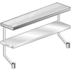 Aero Manufacturing APS-860 18 Gauge Adj Plate Shelf for Equipment Stand - Stainless Steel 60"W x 8"D