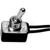 Toggle Switch, 125/250V, 4/8A, Black/Silver, For Merco, 000717SP
