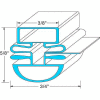 Door Gasket 25-1/2" x 53-1/2" For Beverage Air, BEV30223L0212