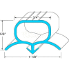 Door Gasket 24-5/8" x 26-1/4" For Prince Castle, PRI10310-12