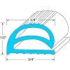 Gasket - 28-1/2" x 7-3/4" For Jade, JAD2100010444