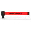 Banner Stakes PLUS Banner Head, 15' Red "Danger High Voltage Keep Out" Belt