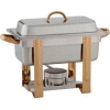 Alegacy AL320GA - The Original Six In One Stainless Steel Chafer with Gold Trim 1/3"x 2"