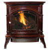 Ashley Vent Free Propane Stove AGC500VFMLP, Mahogany Enameled Porcelain Cast Iron, 31000 BTU
