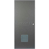 CECO Hollow Steel Security Door 36"W X 80"H, 12"W X 12"H Louver, Cylindrical Prep, SteelCraft Hinge
