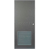 CECO Hollow Steel Security Door 48"W X 80"H, 24"W X 24"H Louver, Mortise Prep, SteelCraft Hinge