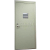 CECO Hollow Steel Security Door, Vision Light, Mortise, Curries Hinge/Glass, 18 Ga, 36"W X 80"H