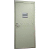 CECO Hollow Steel Security Door, Vision Light, Mortise Prep, Curries Hinge, 18 Ga, 36"W X 84"H