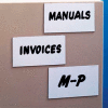 Magnetic Write-On Label, 1" x 3" (25 pcs/pkg)