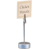 American Metalcraft ALMH4 - Alligator Clip Card Holder, 4-1/4"H, Round Aluminum Base