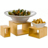 American Metalcraft BAMRN1 - Riser Set, Set Of 3, Natural Bamboo