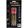 American Metalcraft BLSMA510RD - Securit Chalk Markers, Rain & Smear Proof, Small Tip, Red