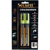 American Metalcraft BLSMA510YE - Securit Chalk Markers, Rain & Smear Proof, Small Tip, Yellow
