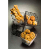 American Metalcraft BNRB64B - Birdnest Riser/Basket, 6" Sq. Top x 4" Sq. Bottom x 4"H, Black