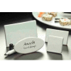 American Metalcraft CMP25 - Card Sign, 2-1/2"W x 2-1/2"D, Square, Ceramic