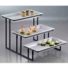 American Metalcraft IS18 - Display Stand, 3-Tier, 20 x 13-3/4 x 12, Stair Step, Wrought Iron