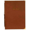 American Metalcraft MCCRLSBR - Securit Classic Sewn Menu Cover, 10" x 13", Brown