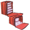 American Metalcraft PB1914 - Deluxe Pizza Delivery Bag W/Rack, 19" x 19" x 14"