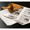 American Metalcraft PPRN76 - Wax Fry Paper Bags, 7" x 6", Newsprint Bleached, 250 Per Pack