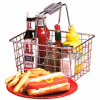 American Metalcraft RBHC759 - Basket W/Double Handle, Rectangular, 9 x 7 x 5, Chrome Wire