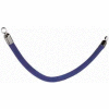 Securit®Barrier System Rope, 2" Dia X 60, Velour, Blue With Chrome Ends - Min Qty 2