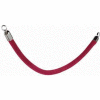 Securit®Barrier System Rope, 2" Dia X 60", Velour, Red With Chrome Ends - Min Qty 2