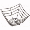 American Metalcraft SCB480 - Space/Time Continuum Basket, 8" Sq. x 4, Web Pattern, Chrome Finish