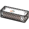 American Metalcraft SFBB5312 - Basket, 12" x 5", Black Scroll Design