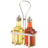 American Metalcraft VWB26 - Oil/Vinegar Bottle, 6 Oz., Square Glass With Stainless Steel Top