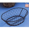 American Metalcraft WIR4 - Basket, 9-1/2"L x 2-1/2"H, Black, Wire