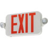 Acuity Switchable Red/Green LED Exit Sign Combo, Round Lamp Heads