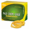 Alliance® Pale Crepe Gold® Rubber Bands, Size # 12, 1-3/4" x 1/16", Natural, 1/4 lb. Box
