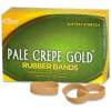 Alliance® Pale Crepe Gold® Rubber Bands, Size # 82, 2-1/2" x 1/2", Natural, 1 lb. Box