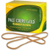 Alliance® Pale Crepe Gold® Rubber Bands, Size # 117B, 7" x 1/8", Natural, 1/4 lb. Box