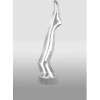 Transparent Mannequin, Leg, 27-1/2"H