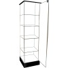 Frameless Glass Showcase, Full Vision, 20"W x 20"D x 72"H, 4 Shelves