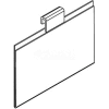 Sign Holder, Gridwall, 11" W X 7" H, 3/32" Thickness, Acrylic, Clear - Pkg Qty 6