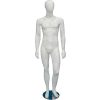 Male Mannequin - Hands by Side, Legs Straight - Gloss Finish, White