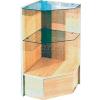 Pentagonal Corner With Glass, Black