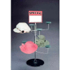 Economy Wire Display Spinner, 2 Tier, Chrome/Black