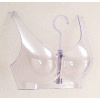 Hanging Bra Form - Clear Plastic - Pkg Qty 5