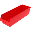 Akro-Mils ShelfMax® Plastic Nesting Storage Shelf Bin 30084 - 8-3/8"W x 23-5/8"D x 6"H, Red - Pkg Qty 6