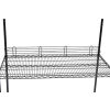 Ledge 36"L x 4"H for Wire Shelves - Black Epoxy