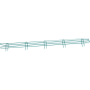 Nexel® Poly-Green® Wire Ledge 60"W x 4"H