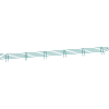 Nexel® Poly-Green® Wire Ledge 72"W x 4"H