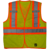 Viking® U6110G Hi-Vis Open Road BTE Safety Vest, Fluorescent Green, 2XL/3XL